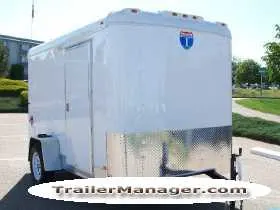 10ft Single Axle WHITE With Ramp