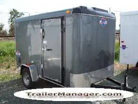 10ft Single Axle SILVER  With Double Door