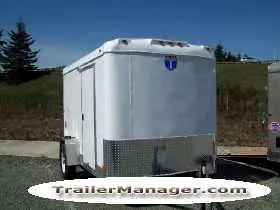 10ft  Single Axle WHITE With Double Door and Spare Tire