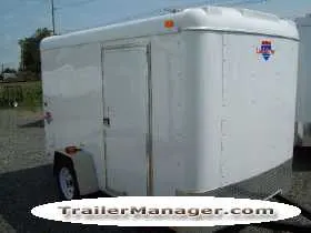 10FT Single Axle WHITE With Double Door
