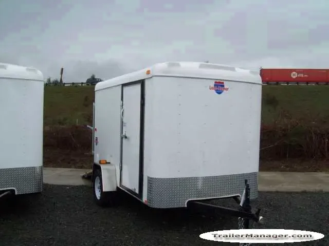 10FT  Single Axle WHITE With Ramp