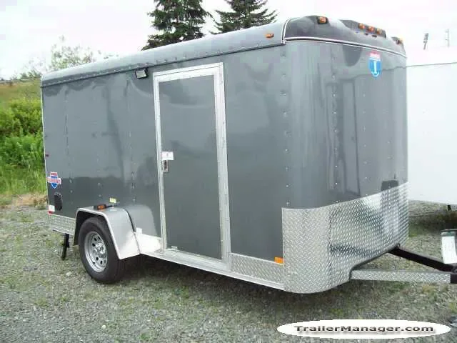 12ft  Single Axle SILVER  With Double Door