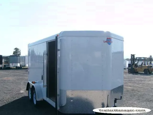 7 x 16 V-Nose 7K WHITE With Ramp