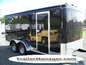 16ft Tandem Axle BLACK With Ramp