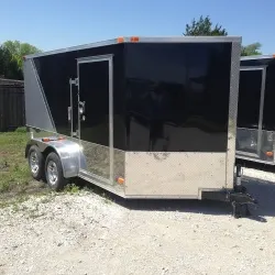Black/Silver 12ft TA with V-Nose