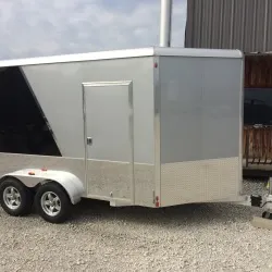 Two Tone 12ft Aluminum Cargo Trailer