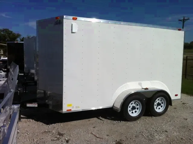 Ramp door 12ft Tandem axle White