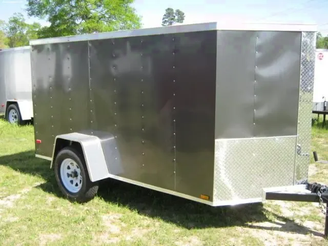 Charcoal 10ft Cargo w/ Rear Ramp Door & Side Door