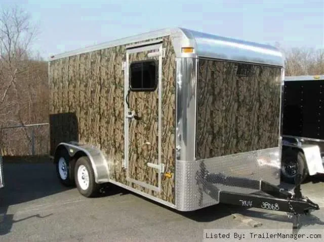 14ft Flat Front Camo Hunter's Trailer