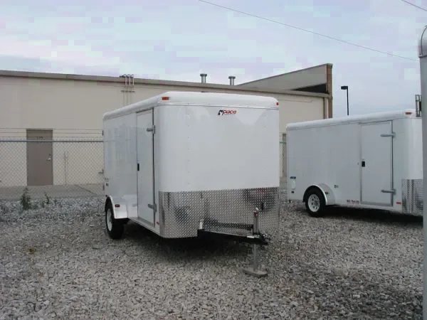 10FT WHITE FLAT FRONT CARGO TRAILER