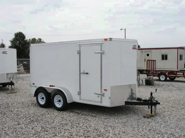 12ft White Cargo Trailer w/Side Door