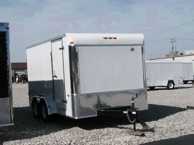16ft White Wide Cargo Trailer