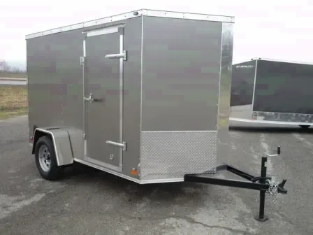 10FT Enclosed Trailer Pewter V-Nose