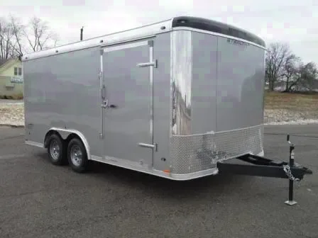 16ft Enclosed Trailer w/Beavertail & D-Rings