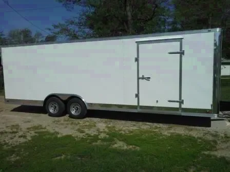 24FT Enclosed Trailer- D-Rings 2-5200lb Axles