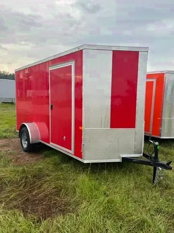 Cargo  Trailer Steel Frame Aluminum Exterior Skin 12ft