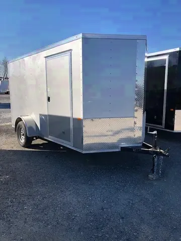 12ft SILVER Single 3500lb Axle Enclosed Cargo Trailer