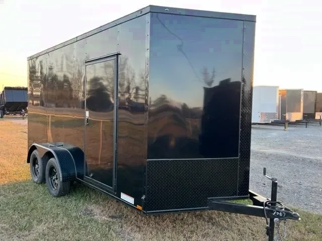 14ft Black Cargo Trailer w/Blackout Package