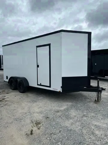 V-NOSE 16FT CARGO TRAILER W/TANDEM 3500LB AXLES