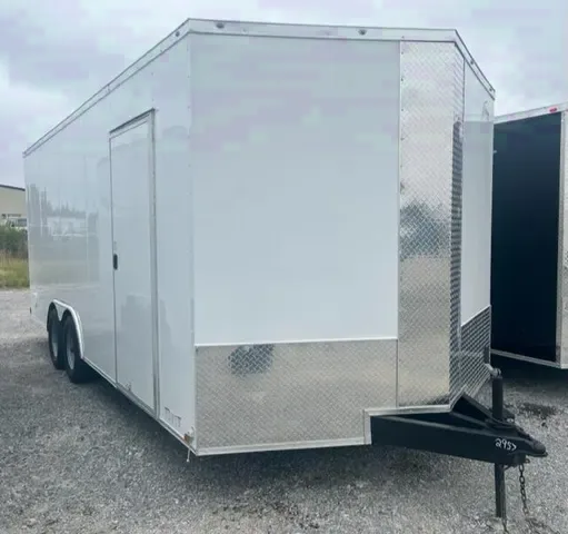 20FT WHITE V-NOSE Cargo / Enclosed Trailer
