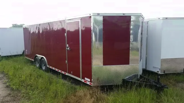 24ft Brandywine V-nose Cargo Trailer w/Ramp