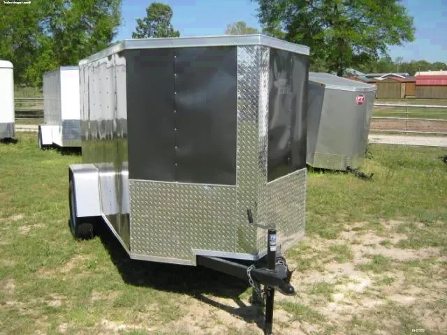 10ft Charcoal Cargo Trailer w/ Rear Ramp Door