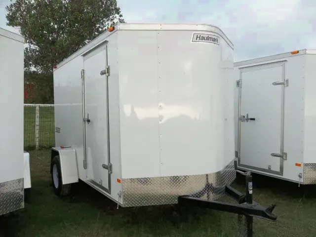 12FT Single Axle Cargo White