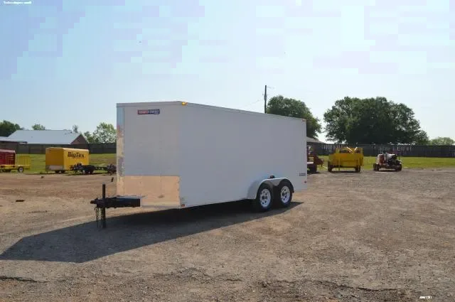 White 16ft Tandem Axle w/Rear Ramp