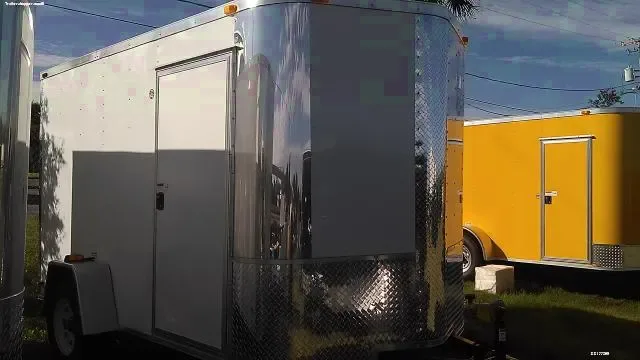 10FT WHITE Enclosed Cargo Trailer