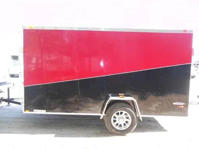 12ft Black and Red SA Cargo Trailer