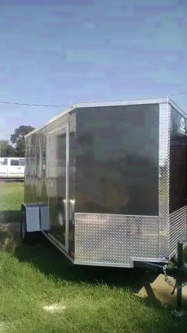 GREY 12FT SINGLE AXLE!! CARGO TRAILER!!!