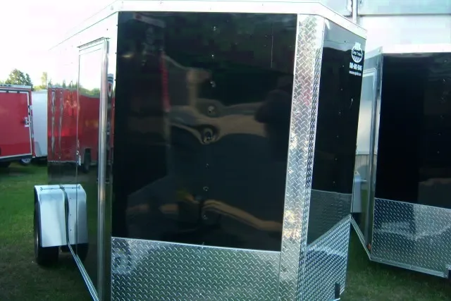 12FT S/A BLACK CARGO TRAILER!!!