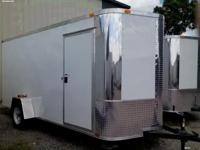 12FT WHITE CARGO WITH V-NOSE