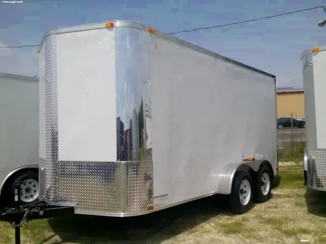 14FT  Cargo White Enclosed Trailer