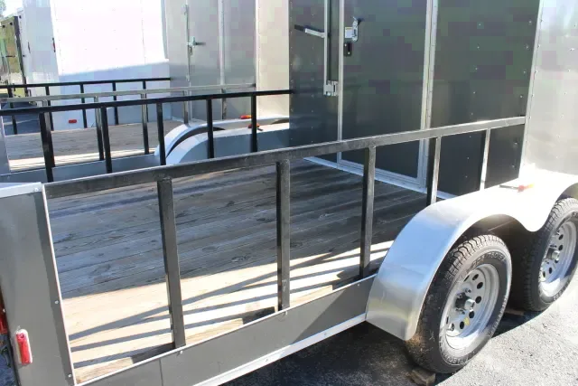 SILVER 18FT TANDEM AXLE  HYBRID  PORCH TRAILER