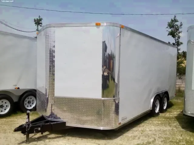 16FT Enclosed White with Ramp