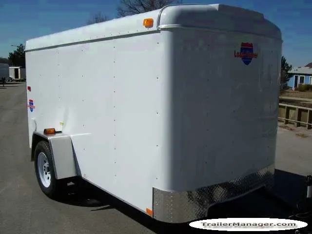 10ft   Single Axle WHITE With Ramp