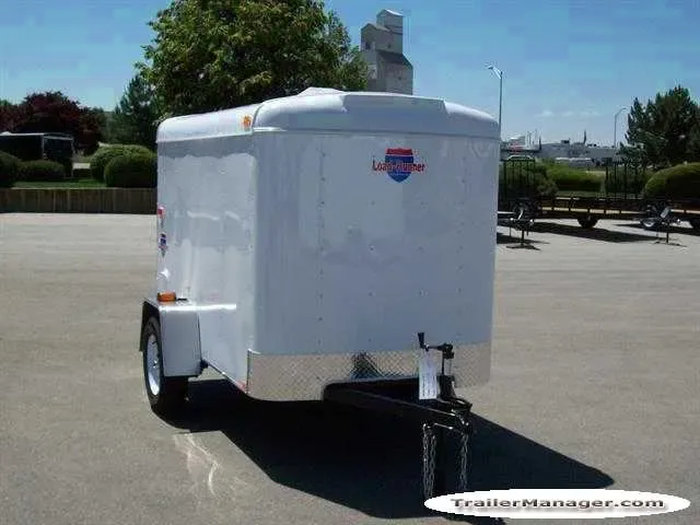8ft  Single Axle WHITE  With Single Door