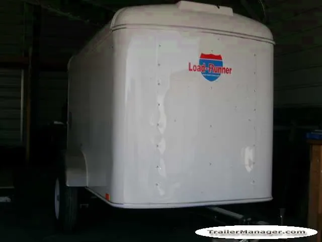8ft Single Axle WHITE With Single Door