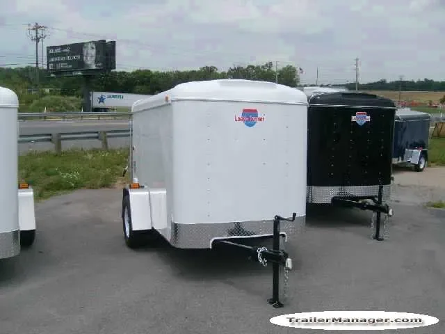 8ft Single Axle WHITE With Ramp