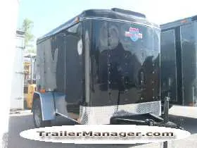 8ft  Single Axle BLACK  With Single Door