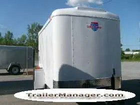 8ft  Single Axle WHITE  With Single Door