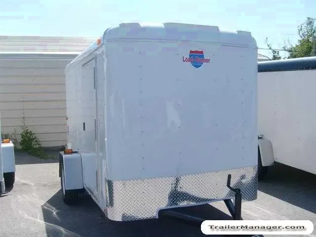 10ft Single Axle WHITE With Ramp