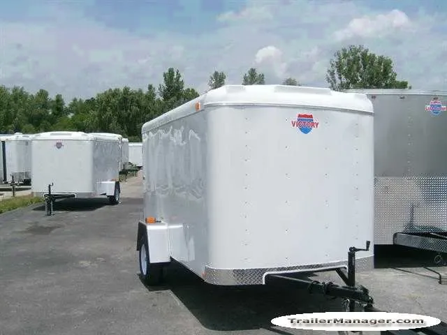 10ft Single Axle WHITE  With Double Door