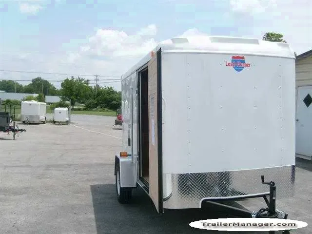 10ft  Single Axle WHITE With Ramp