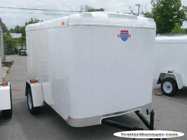 10ft  Single Axle WHITE With Ramp
