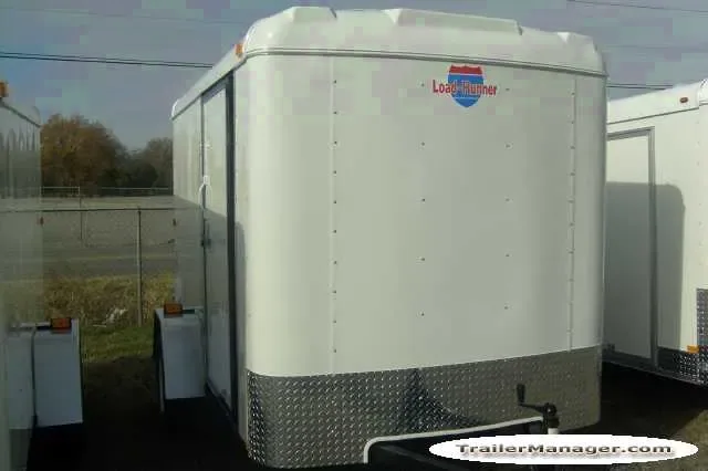 10ft Single Axle WHITE  With Double Door