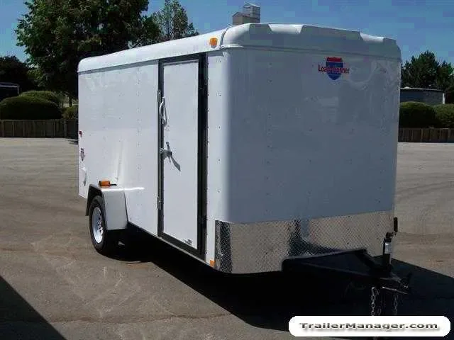 12ft  Single Axle WHITE With Ramp