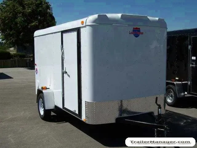 12ft  Single Axle WHITE With Ramp