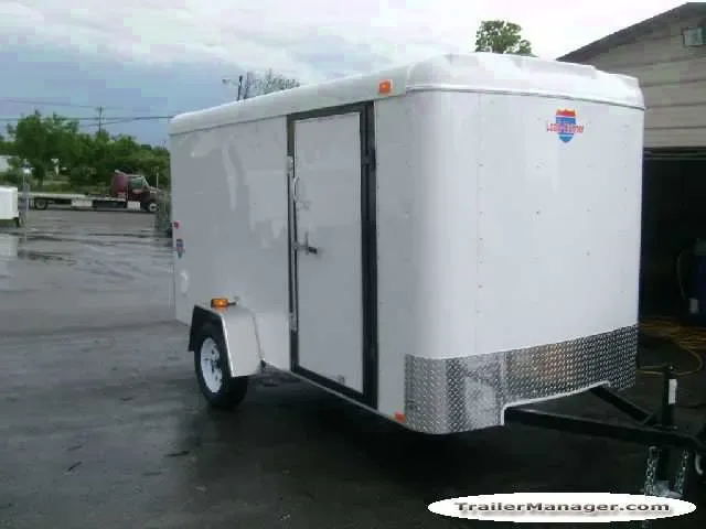 12ft Single Axle WHITE With Ramp